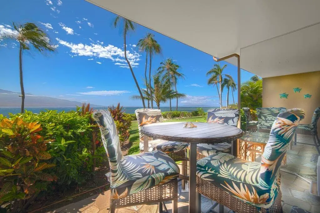 Maui Oceanfront Haven: Beachside Retreat with Turtle & Whale Watching Wailuku Apartment